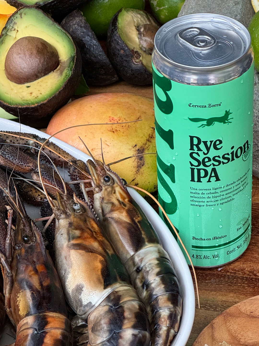 Zorra-Rye-Session-IPA-langostinos